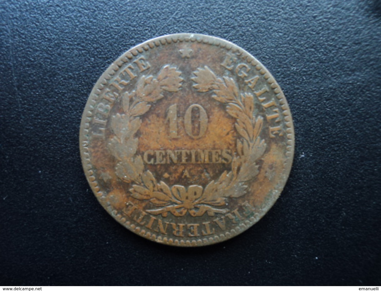 FRANCE : 10 CENTIMES  1870 A    F.135.3 * / G.265 / KM 815.1   B+ / TB - 1870-1871 Kabinett Trochu