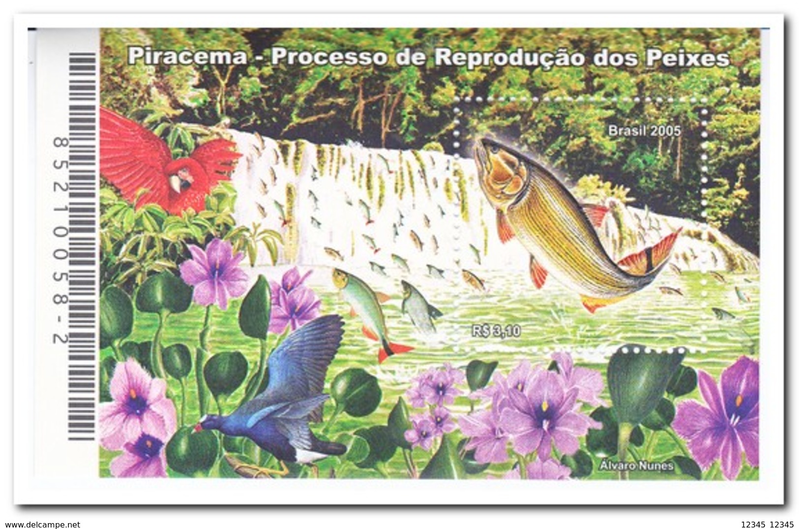 Brazilië 2005, Postfris MNH, Fish, Birds, Flowers, Waterfall - Ongebruikt