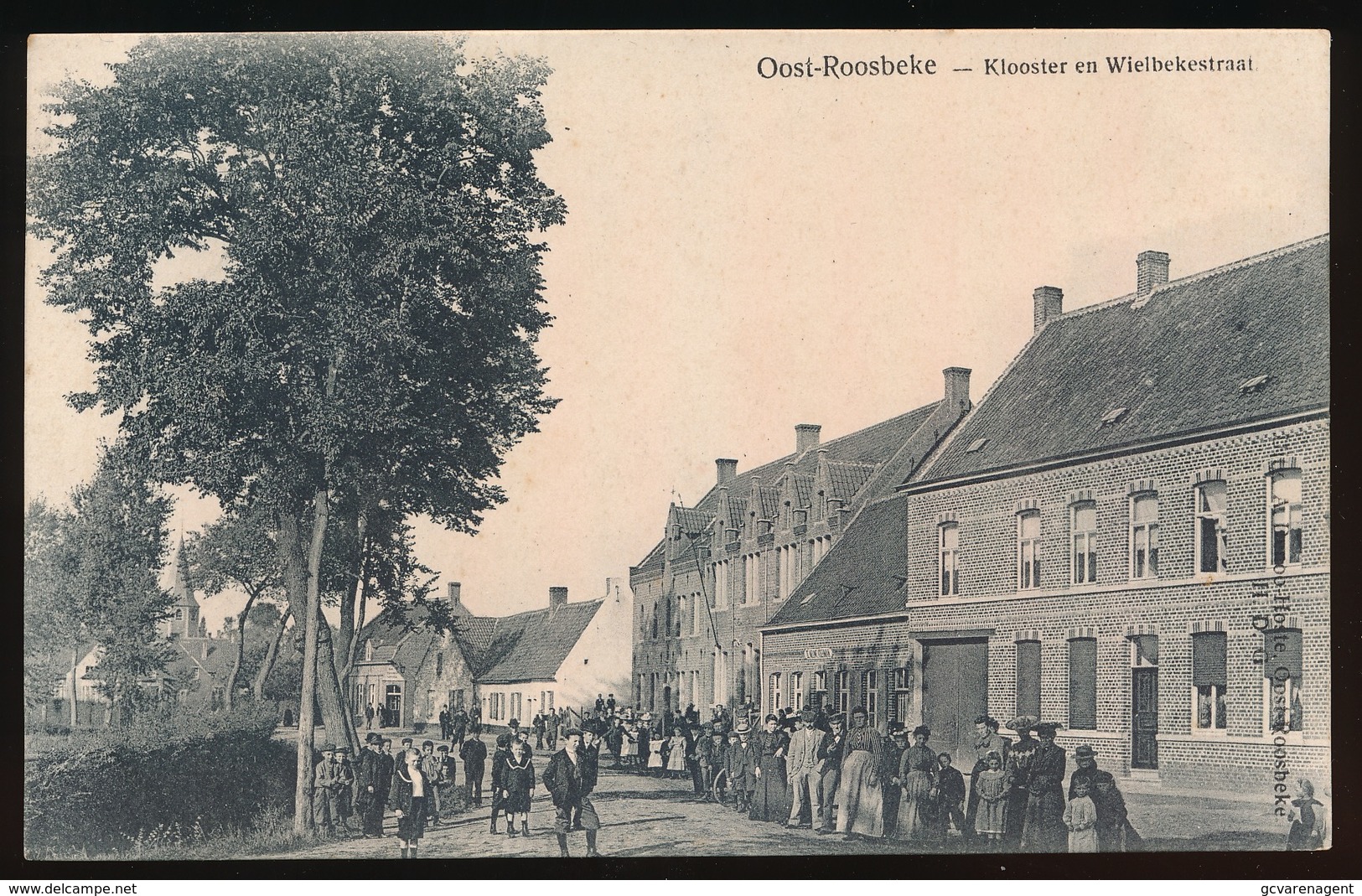 OOST ROOSBEKE - KLOOSTER EN WIELBEKESTRAAT - UITG. A. DENOO  _ 2 AFBEELDINGEN - Wevelgem