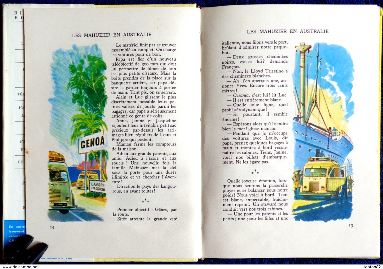 Philippe Mahuzier - Les Mahuzier En Australie - Bibliothèque Rouge Et Or Souveraine 627 - (  Mai 1962) . - Bibliothèque Rouge Et Or