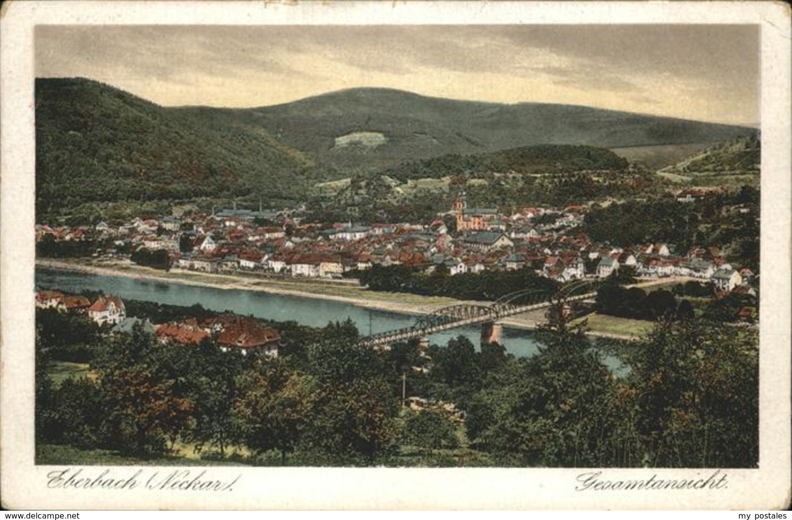 41238073 Eberbach Neckar Total Bruecke Fluss Eberbach - Eberbach