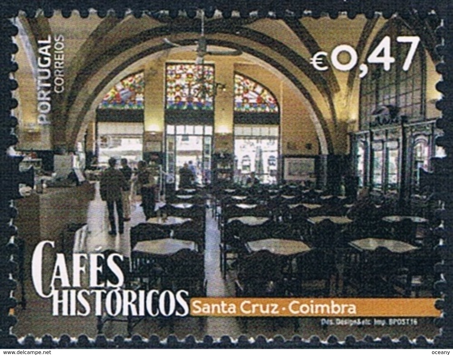 Portugal - Café De Santa Cruz 4185 (année 2016) Oblit. - Oblitérés