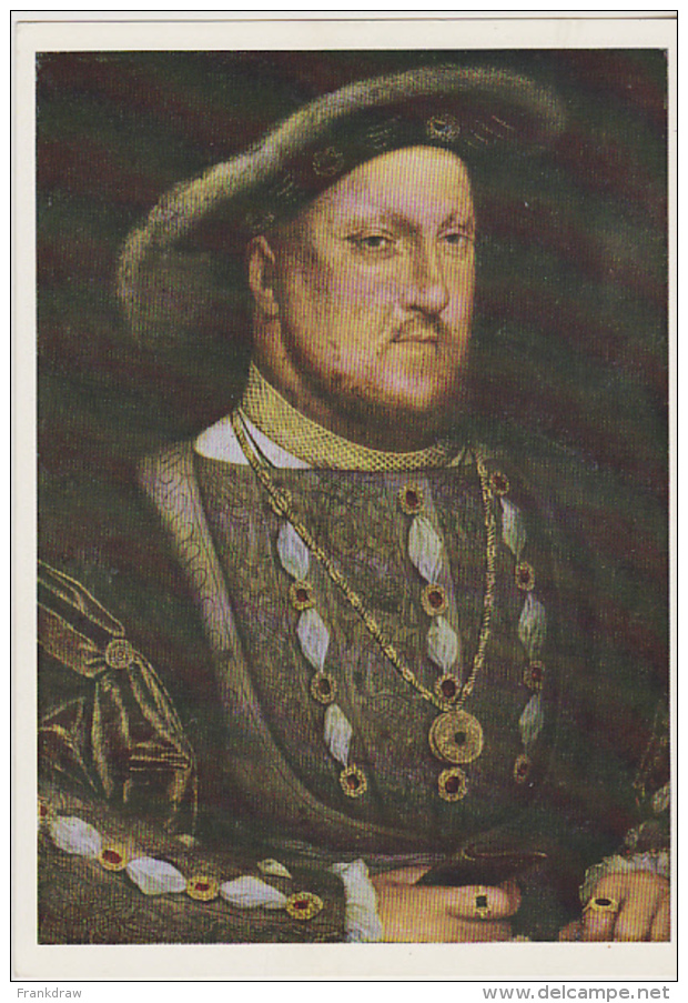Postcard - Art - King Henry VIII (1491-1547) - After Holbein - VG - Unclassified