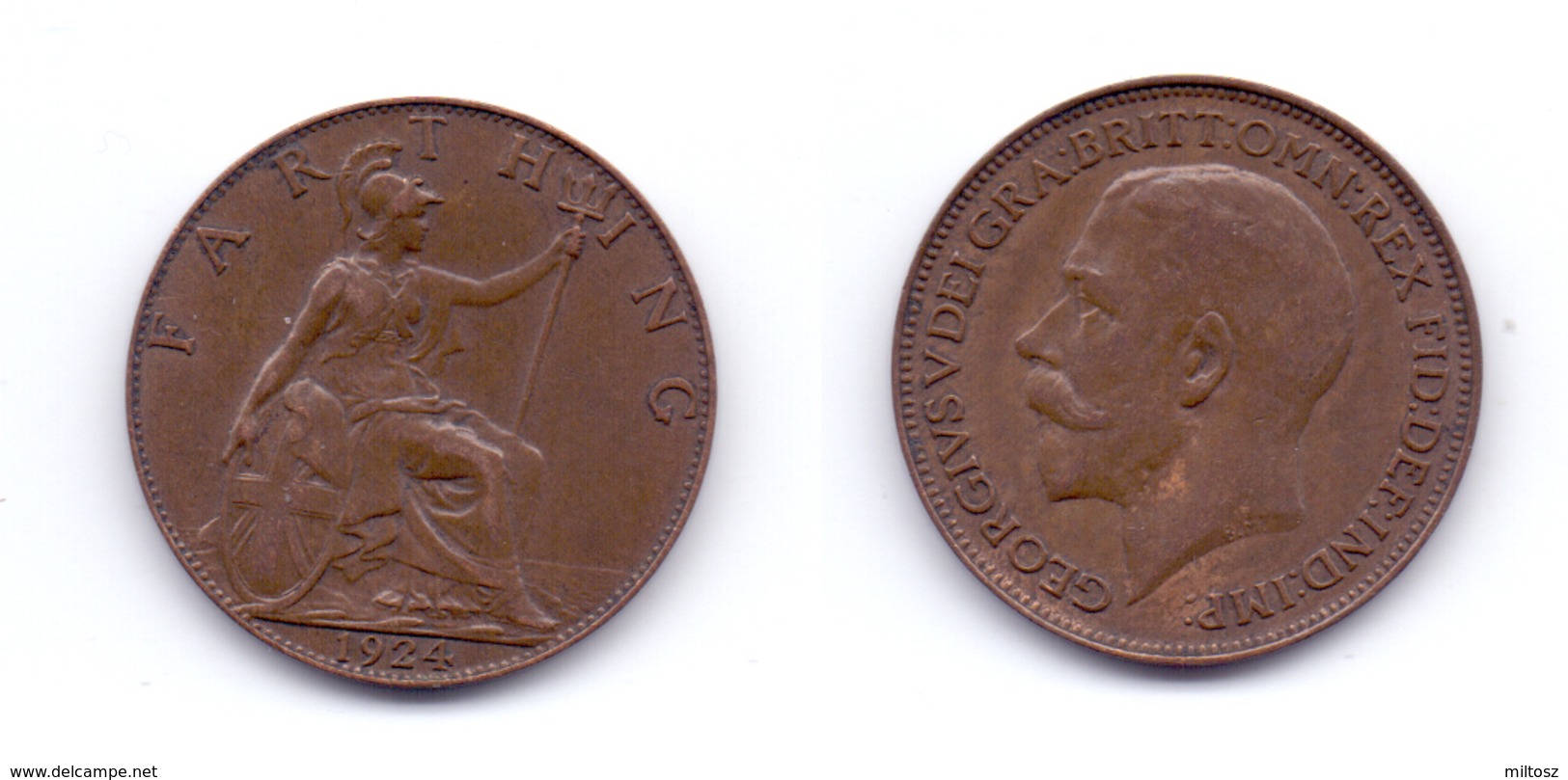 Great Britain 1/4 Penny 1924 - B. 1 Farthing