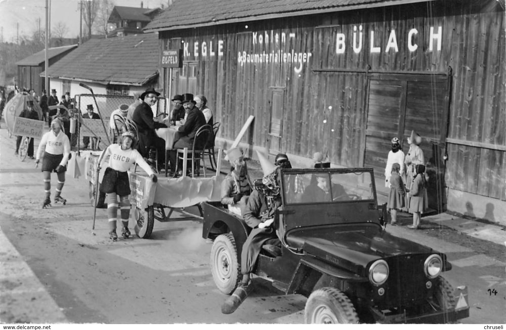 Bülach Fastnacht Umzug Mit Willys Jeep - Bülach