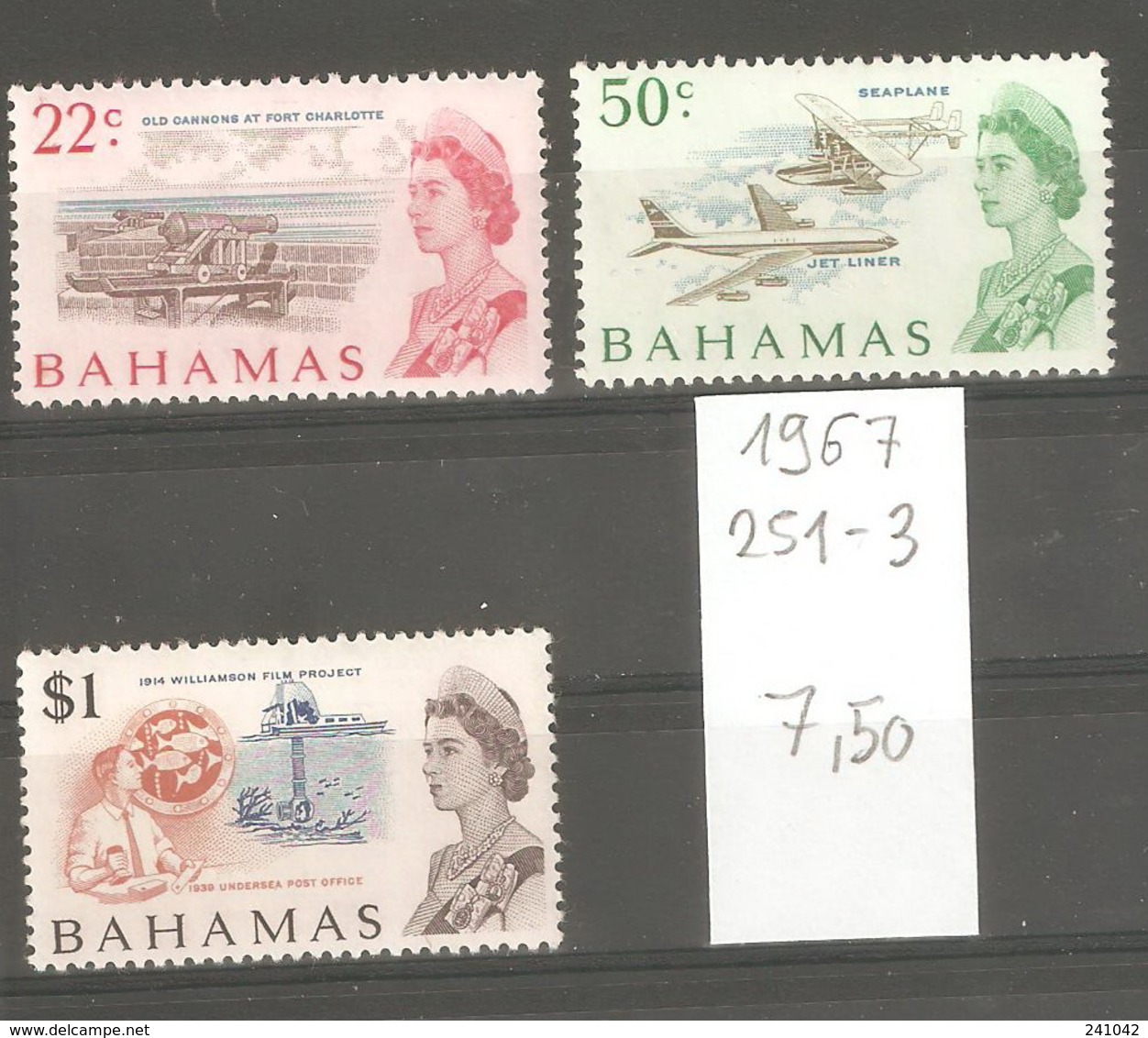 Bahamas, Année 1967, Emmission Courante (série Non Complète) - Bahamas (1973-...)