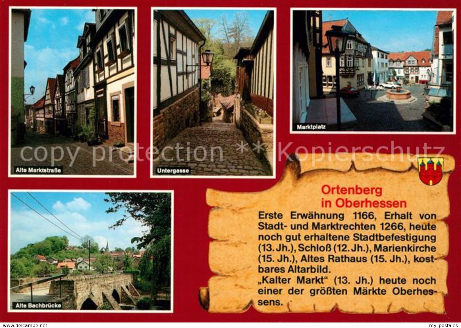 73208703 Ortenberg_Hessen Marktplatz Untergasse Alte Bachbruecke  Ortenberg Hess - Sonstige & Ohne Zuordnung