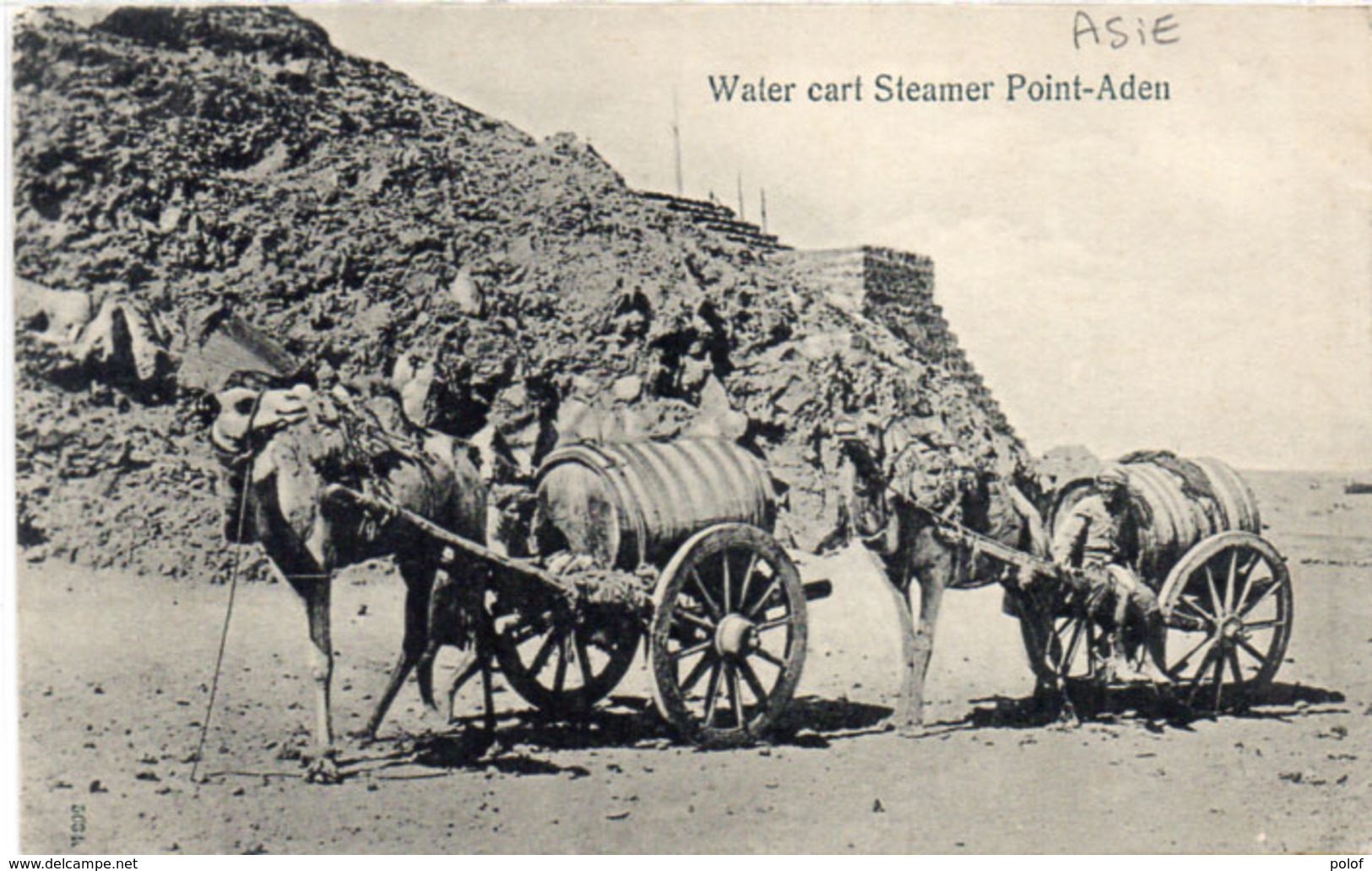 Water Cart Steamer POINT-ADEN - Attelages Chameaux   (104686) - Yémen