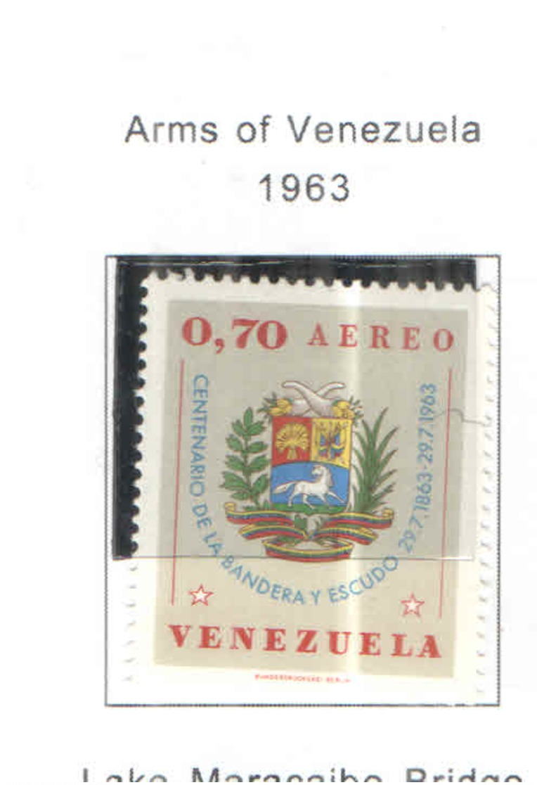 Venezuela PA 1963 Arms Venezuela   Scott.831+ See Scans On Scott.Page - Venezuela