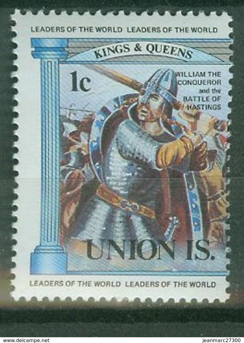 Amérique - St Vincent & Grenadines - Union Island Liquidation  Rois Et Reines Guillaume Le Conquerant - St.Vincent & Grenadines