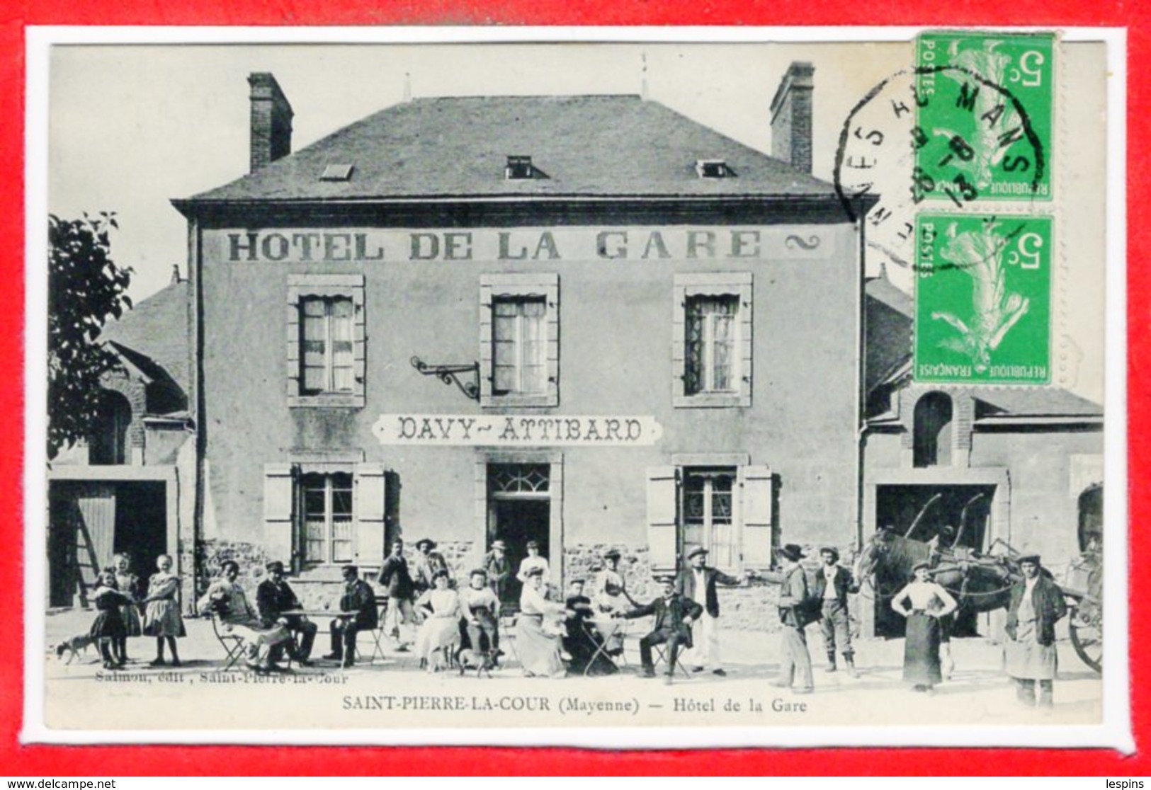 53 - SAINT PIERRE La COUR --  Hôtel De La Gare - Autres & Non Classés