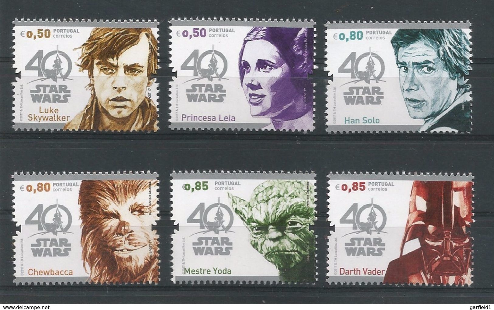 Portugal 2017, Star Wars - Compl. Satz -  Postfrisch / MNH / (**) - Unused Stamps