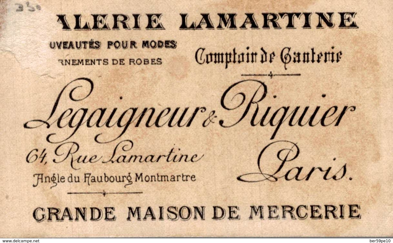 CHROMO GALERIE LAMARTINE PARIS MENUS COMIQUES DINDE TRUFFEE DEMANDE EN MARIAGE - Autres & Non Classés