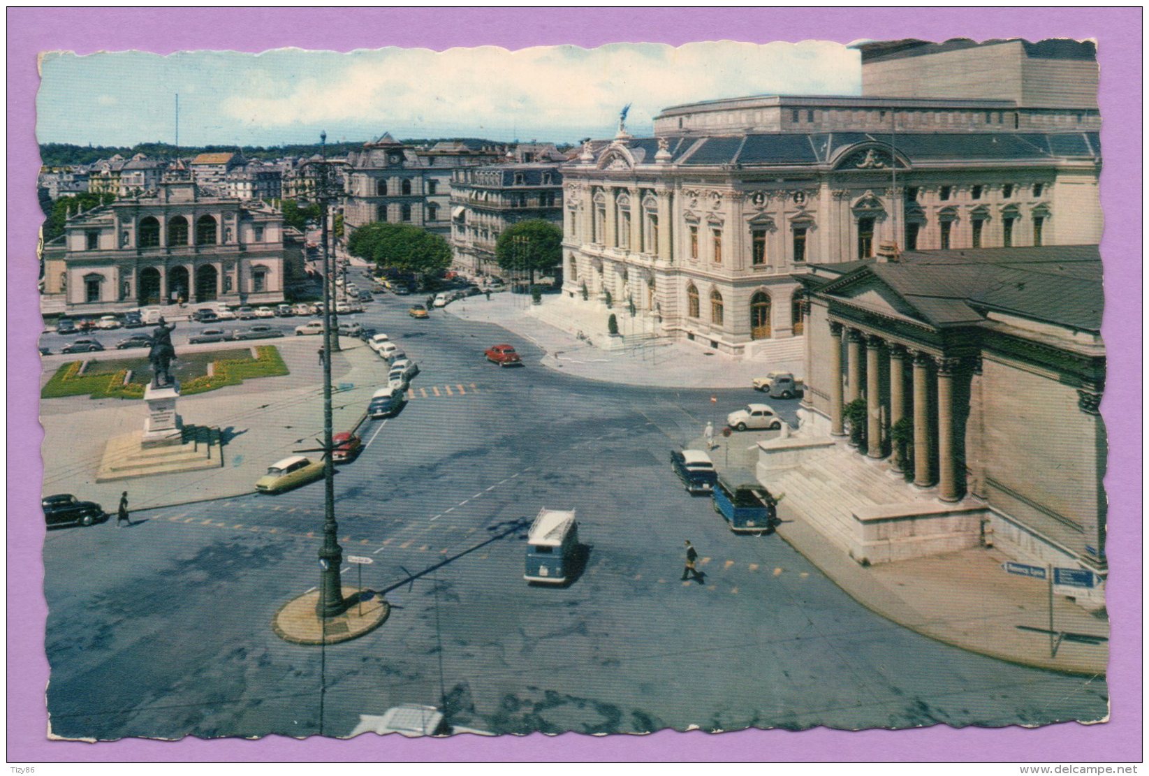 Geneve - La Place Neuve, Le Grand Théatre Et Le Conservatoire De Musique - Genève