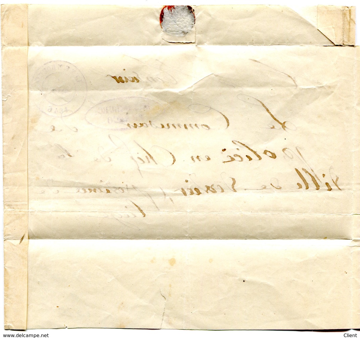 Luxembourg - Lettre Préphilatélie De LUXEMBOURG Vers Vervier 1846 - ...-1852 Prephilately