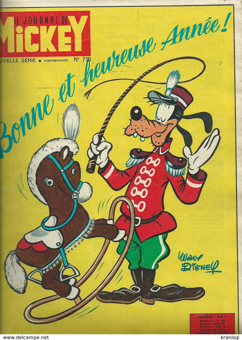Lot De 4  No , Le Journal De  Mickey Des Années 1966 - Journal De Mickey
