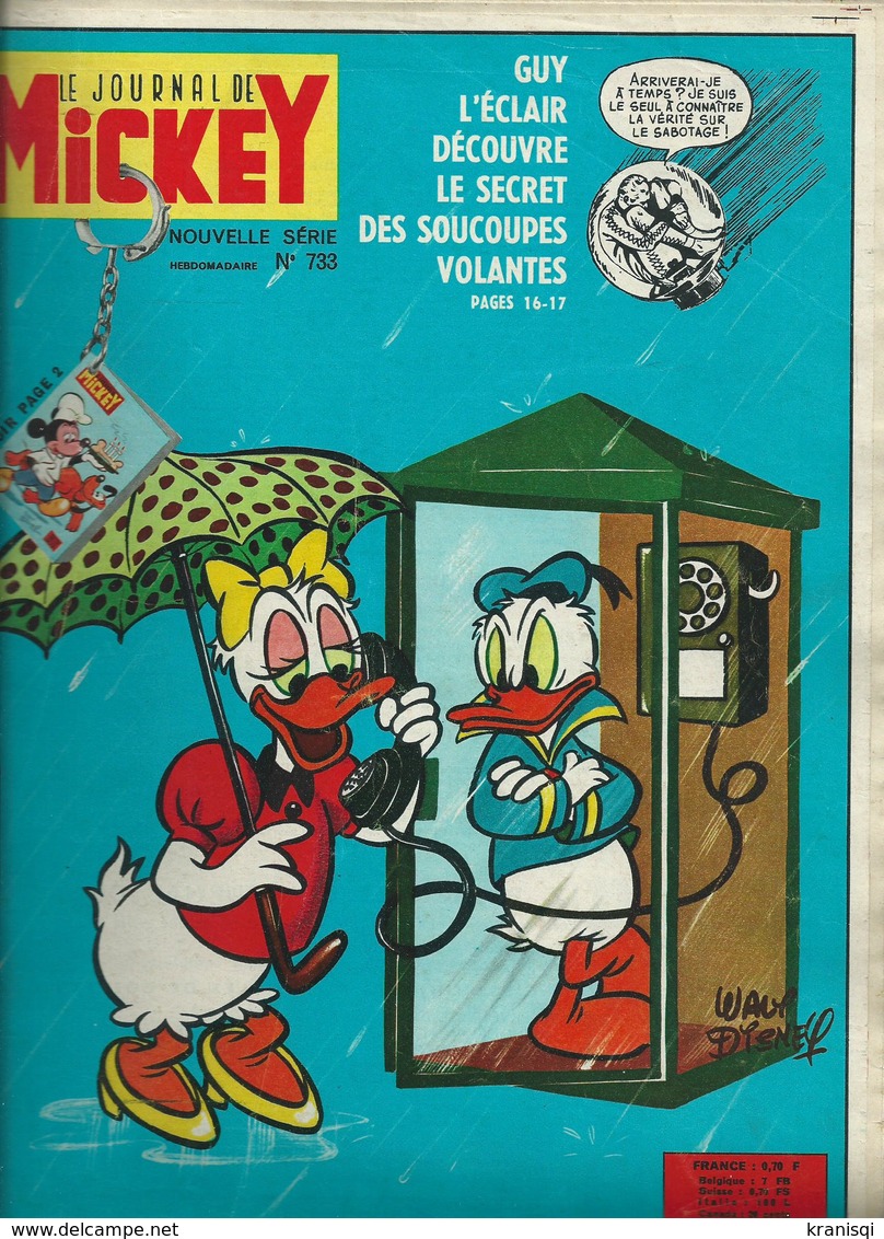 Lot De 4  No , Le Journal De  Mickey Des Années 1966 - Journal De Mickey