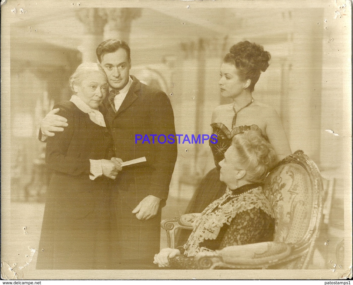 92693 ARGENTINA ARTIST LUIS SANDRINI 1905 - 1980 ACTOR CINEMA MOVIE & HUMORISTA 25.5 X 20 CM DAMAGED PHOTO NO POSTCARD - Entertainers