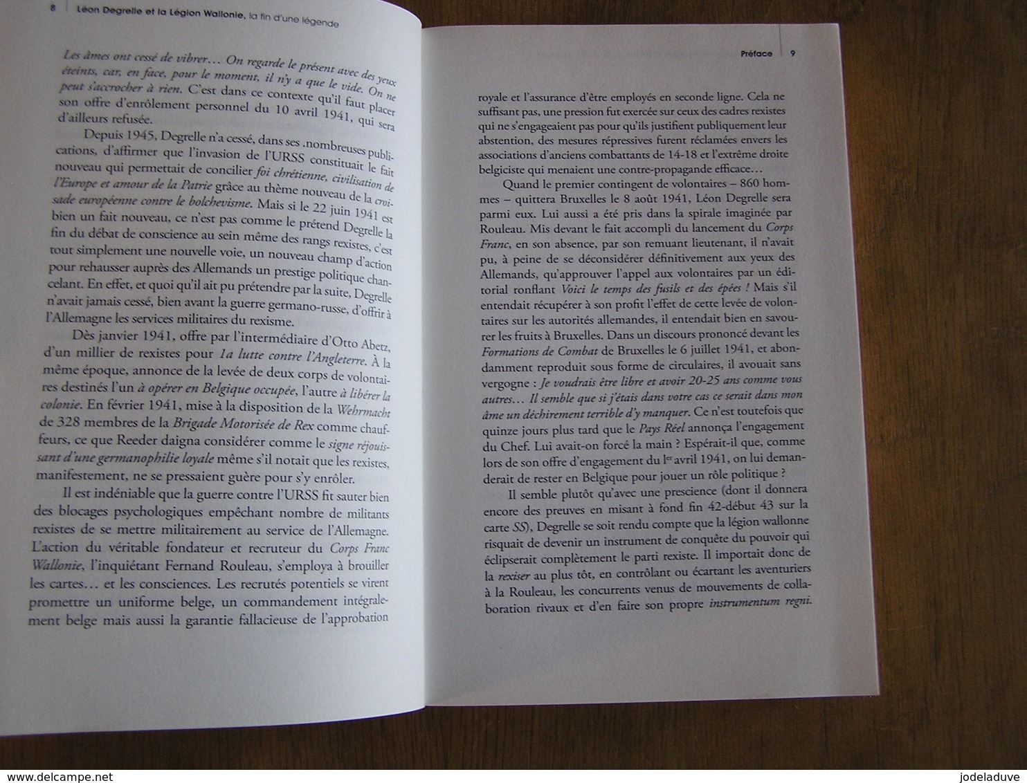 LEON DEGRELLE ET LA LEGION WALLONIE Guerre 40 45 Légionnaires Waffen SS Nazis Rexisme Rex Rexiste Russie Légion Wallonne