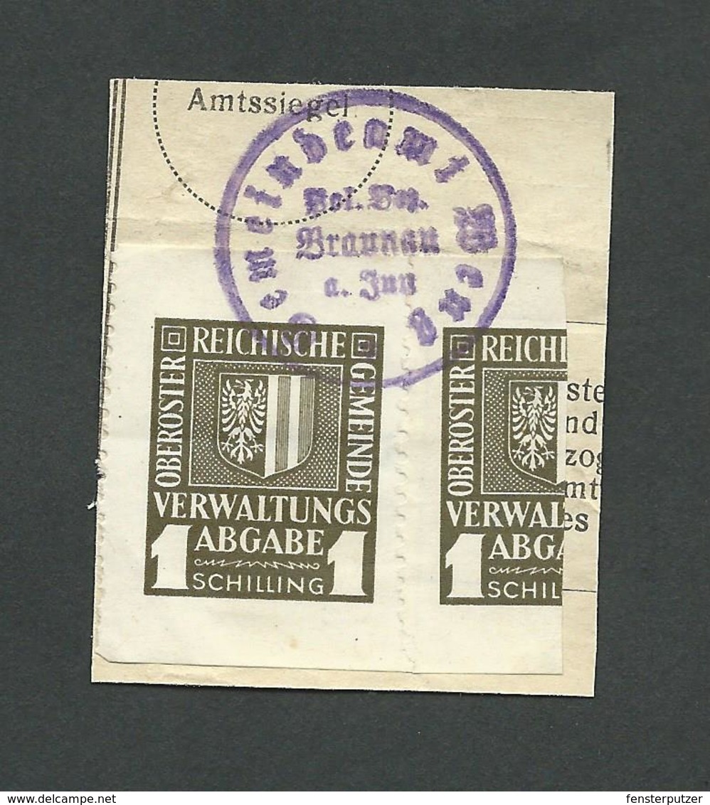 1 Austria Revenue 1 Schilling Verwaltungsabgabe Oberösterreich - Revenue Stamps