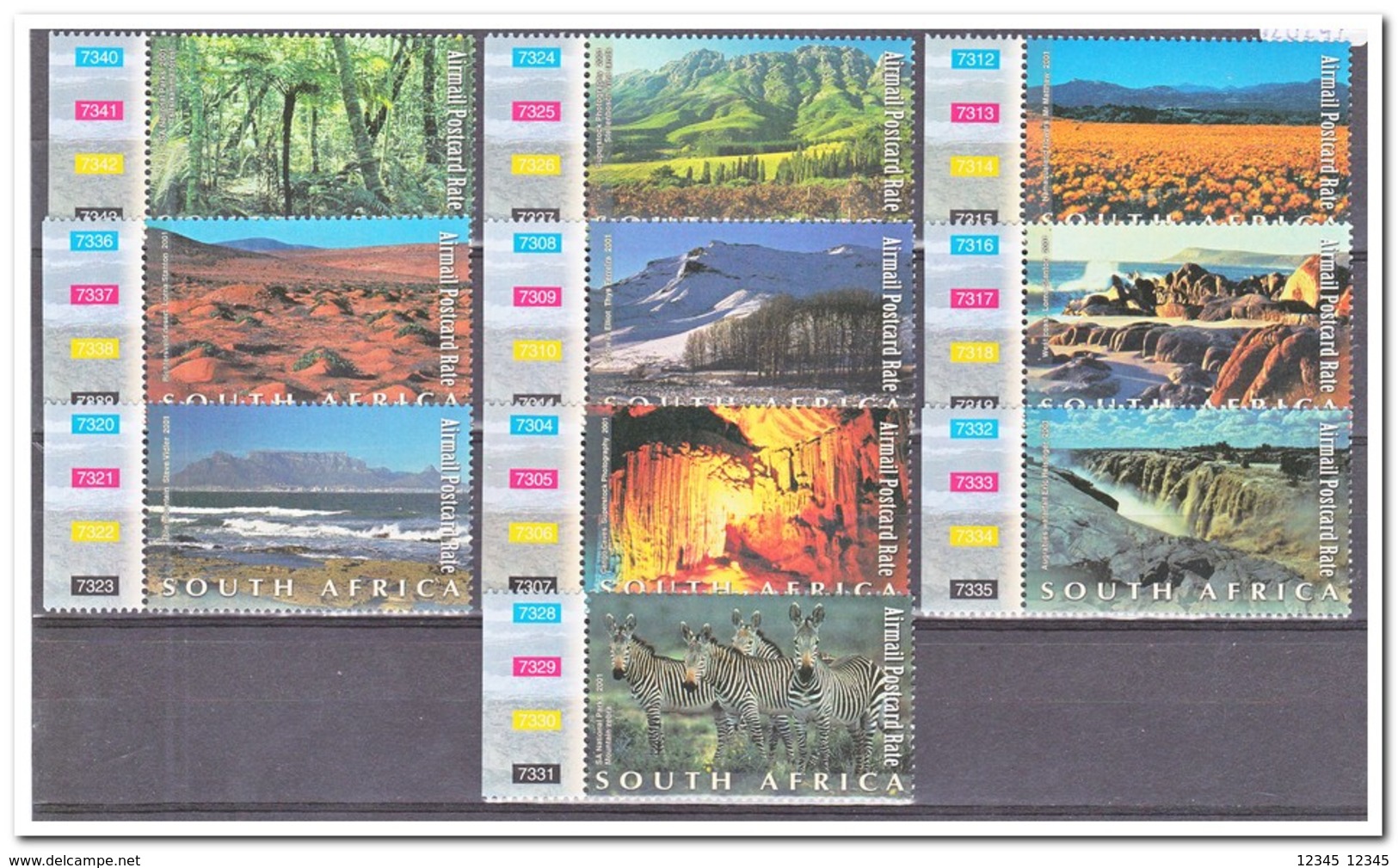 Zuid Afrika 2001, Postfris MNH, Nature, Animals, Trees, Mountains - Ongebruikt