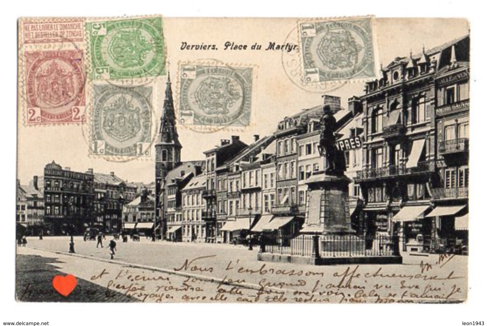 21731-LE-BELGIQUE-Verviers.Place Du Martyr-----------bel Affranchissement - Verviers