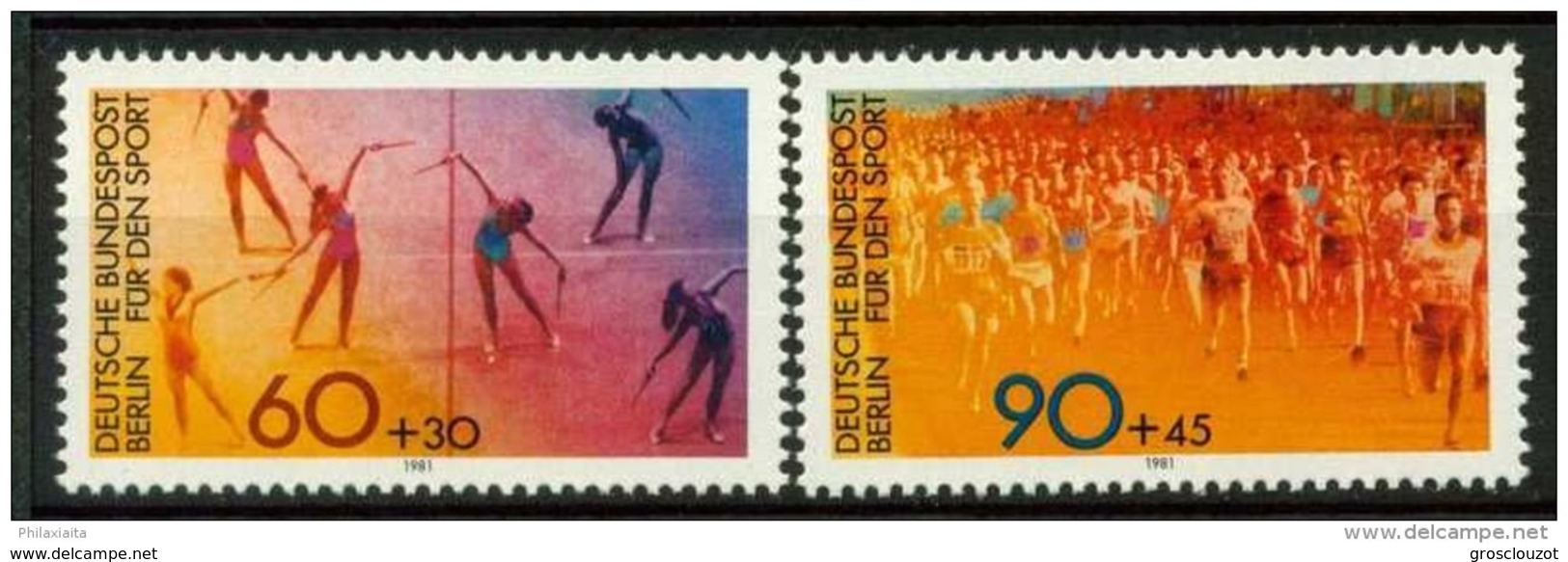 Berlino 1981 UN Serie N. 606-607 MNH Postfrisch Cat. € 2,60 - Ungebraucht