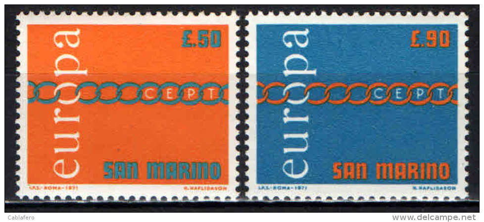 SAN MARINO - 1971 -EUROPA UNITA - CEPT - SEE 2 SCANS - MNH - Nuevos