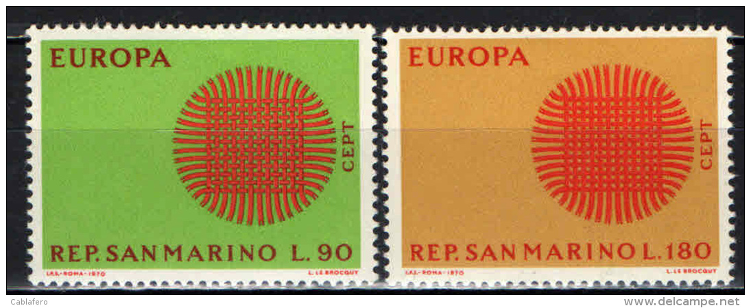 SAN MARINO - 1970 - EUROPA UNITA - CEPT - MNH - Neufs