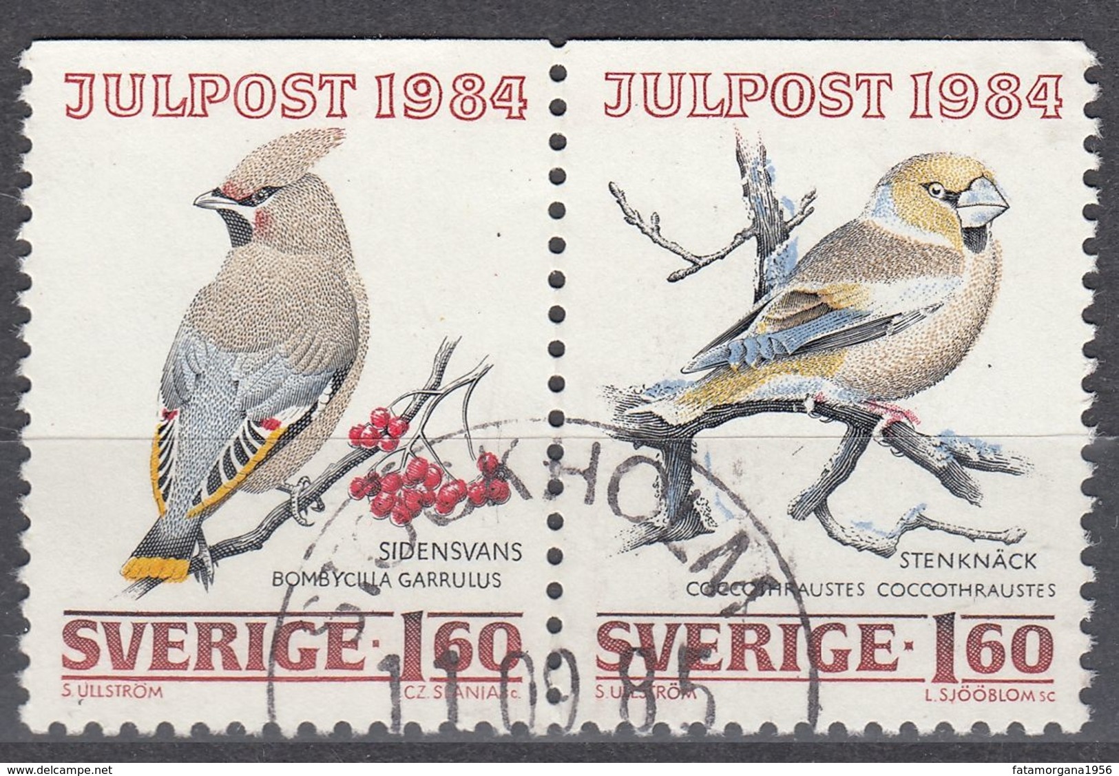 SVERIGE - SVEZIA - 1984 - Serie Completa Obliterata Con Valori Uniti Fra Loro Due A Due: Yvert 1289/1292. - Gebraucht