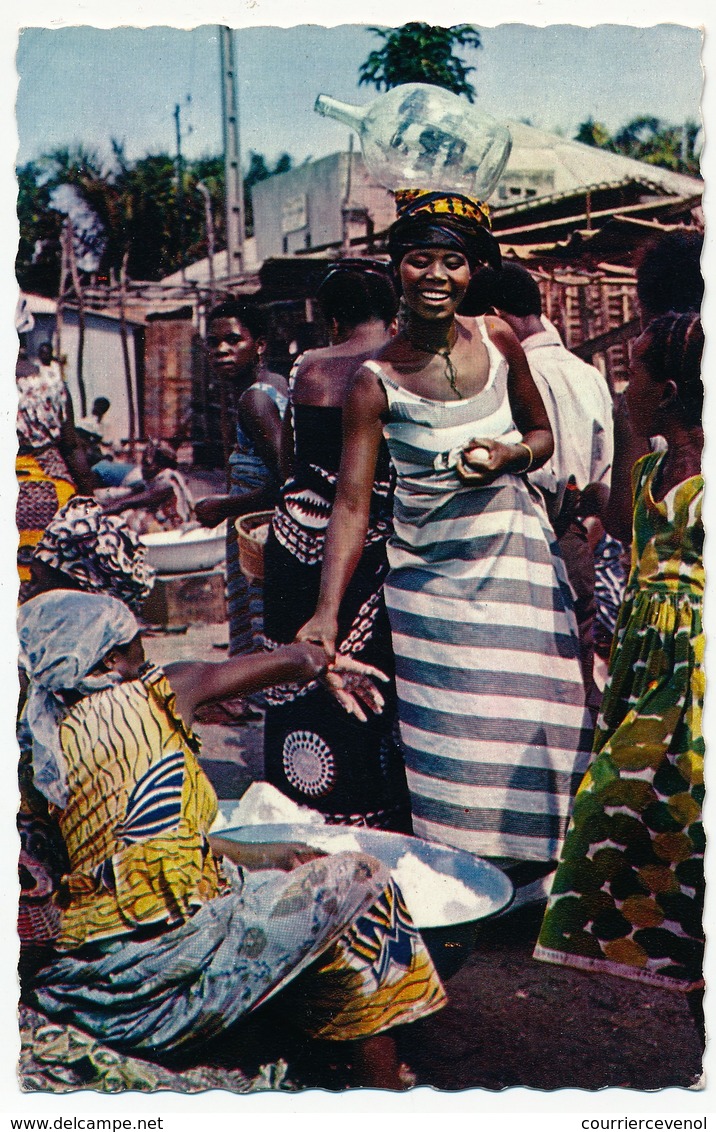 CPSM - Afrique Noire - Marché Africain - Oblit De Brazzaville (Congo) - Brazzaville