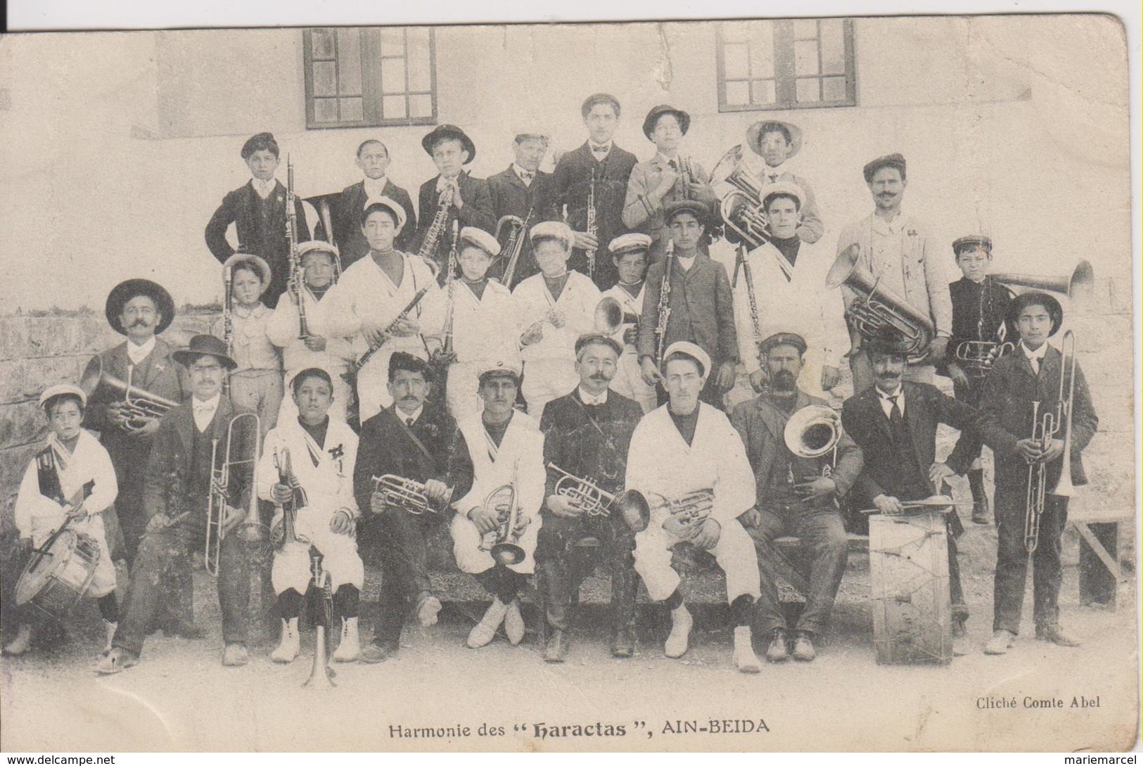 ALGERIE - AIN-BEIDA - HAEMONIE DES "HARACTAS" (PERSONNES AVEC INSTRUMENTS DE MUSIQUE) - Other & Unclassified