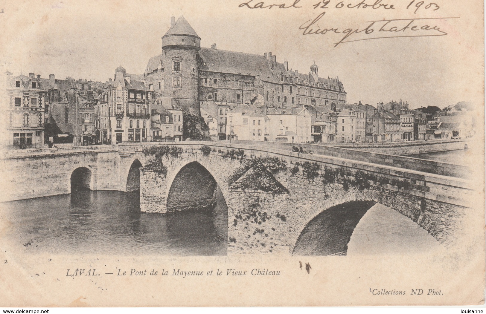 18 / 4 / 360  -  LAVAL ( 53 )LE  PONT DE LA MAYENNE ET LE VIEUX CHÂTEAU - Laval