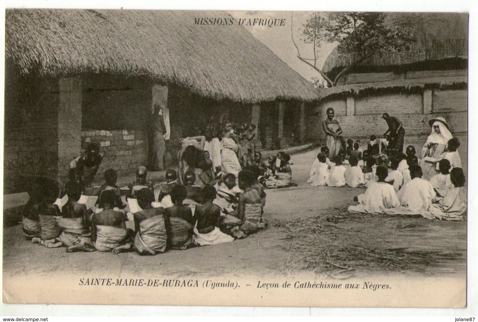 CPA   OUGANDA       SAINTE MARIE DE RUBAGA  1910     LECON DE SEMINARISTE AUX NEGRES - Uganda