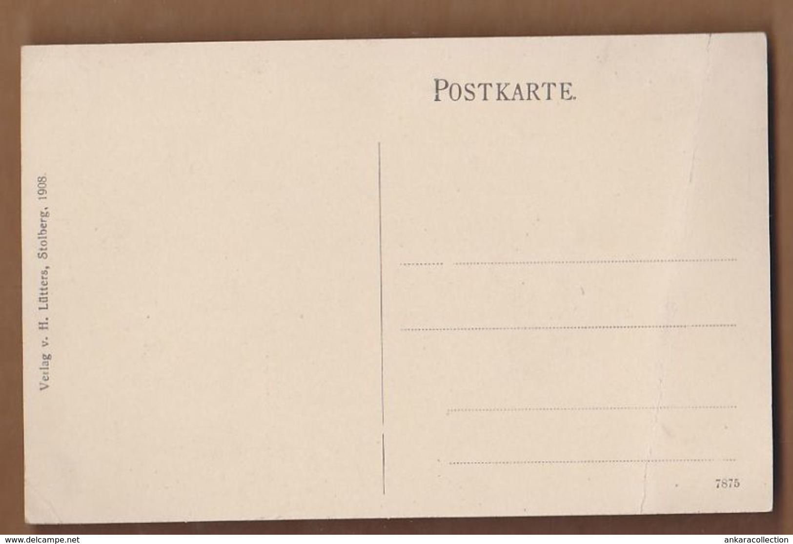 AC -  STOLBERG RHLD VERLAG V H LUTTERS 1908 GERMANY POST CARDST - Stolberg