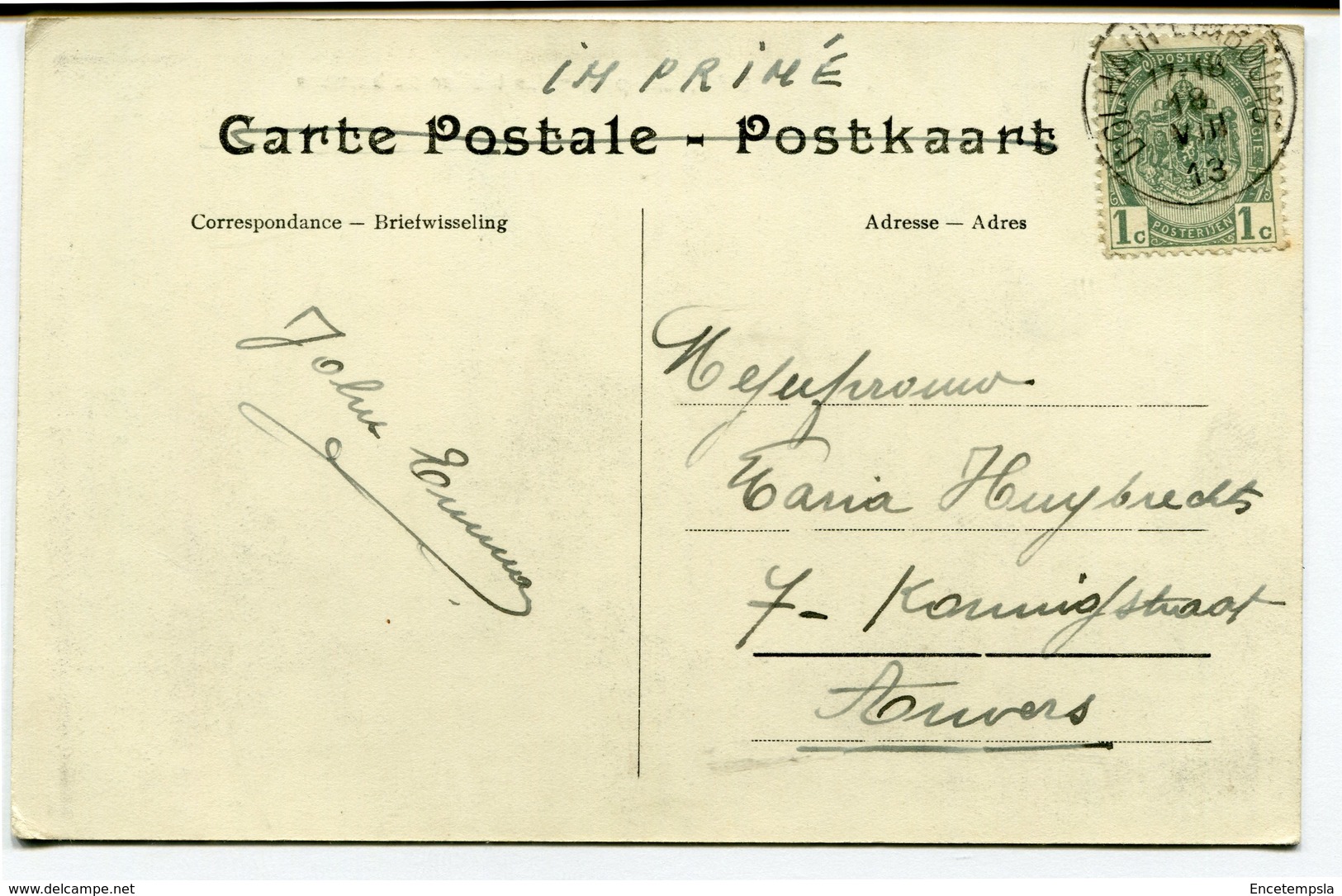 CPA - Carte Postale - Belgique - Gileppe - Le Tablier Du Barrage - 1913 (CP2060) - Gileppe (Stuwdam)