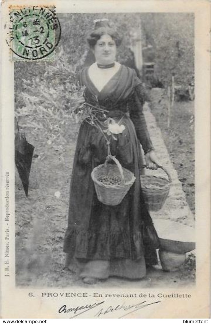 CPA Provence Métier Circulé En 1903 Cueillette Des Olives Arlésienne - Provence-Alpes-Côte D'Azur