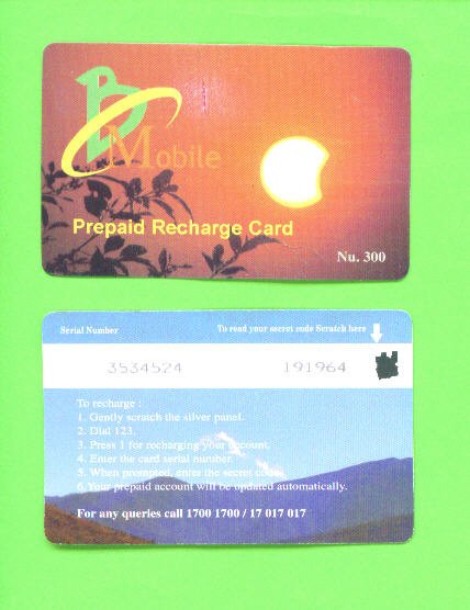 BHUTAN - Remote Phonecard As Scan - Bután