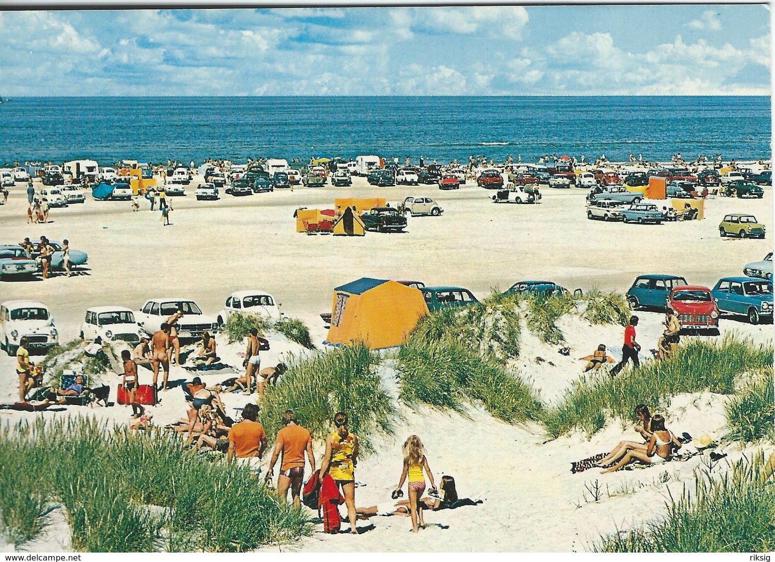 Summer On The Beach. The North Sea - Old Cars.  Denmark  # 07426 - Other & Unclassified