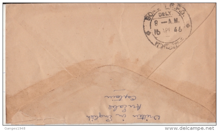 SIAM  Bangkok  1946  Indian FPO NO 39  Unfranked Cover To India # 10799  D Inde Indien - Siam