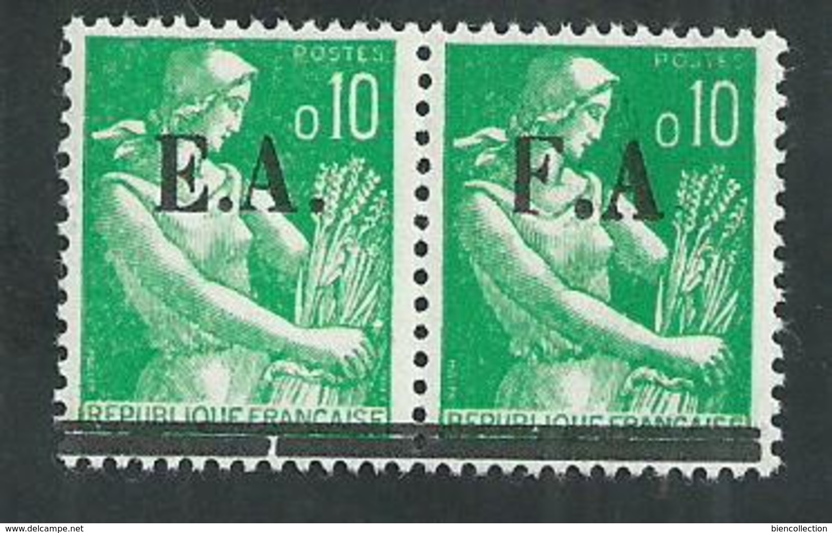 Algérie . Timbres** Surchargés EA état Algerien. Moissonneuse Avec Variété FA - Nuevos