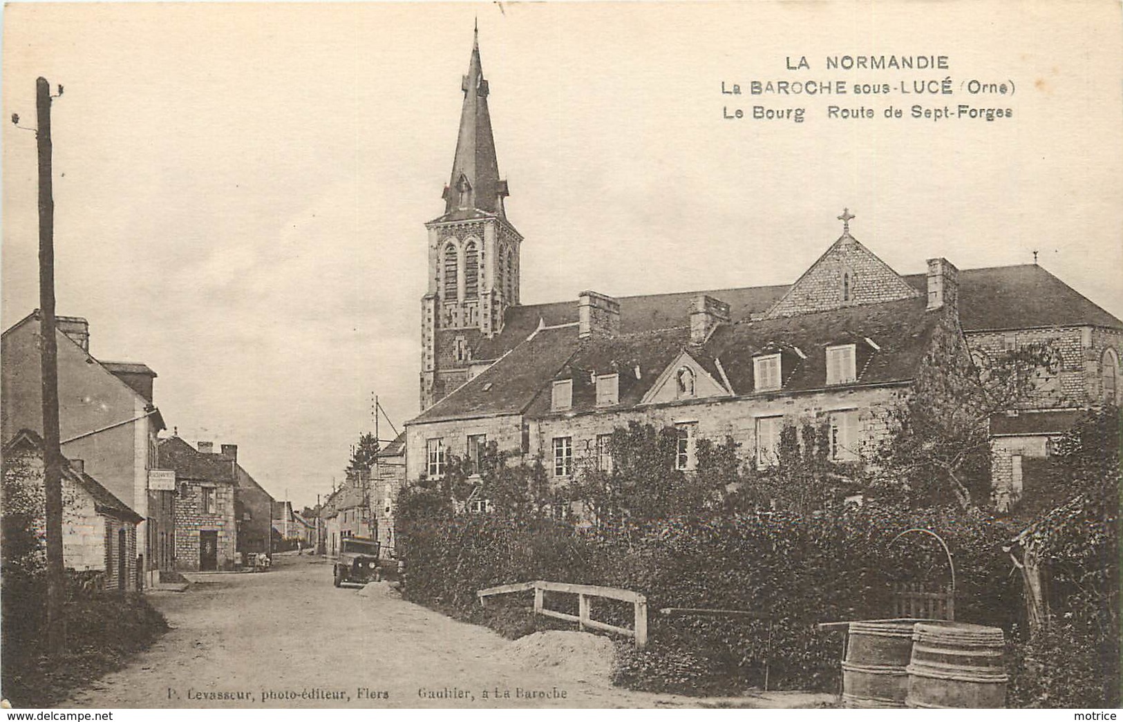 LA BAROCHE SOUS LUCE - Le Bourg,route De Sept Forges. - Autres & Non Classés