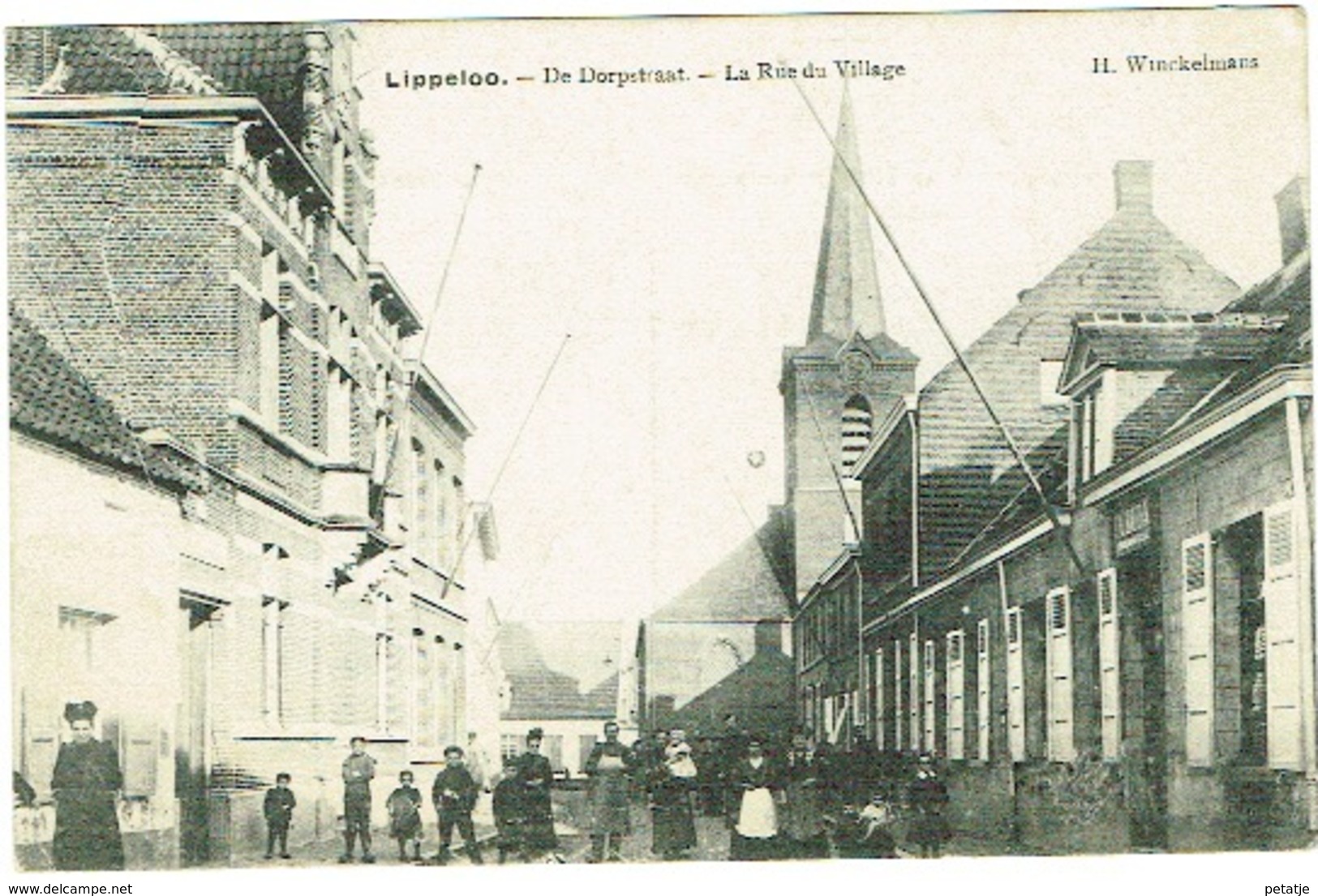 Lippeloo , Dorpstraat - Sint-Amands