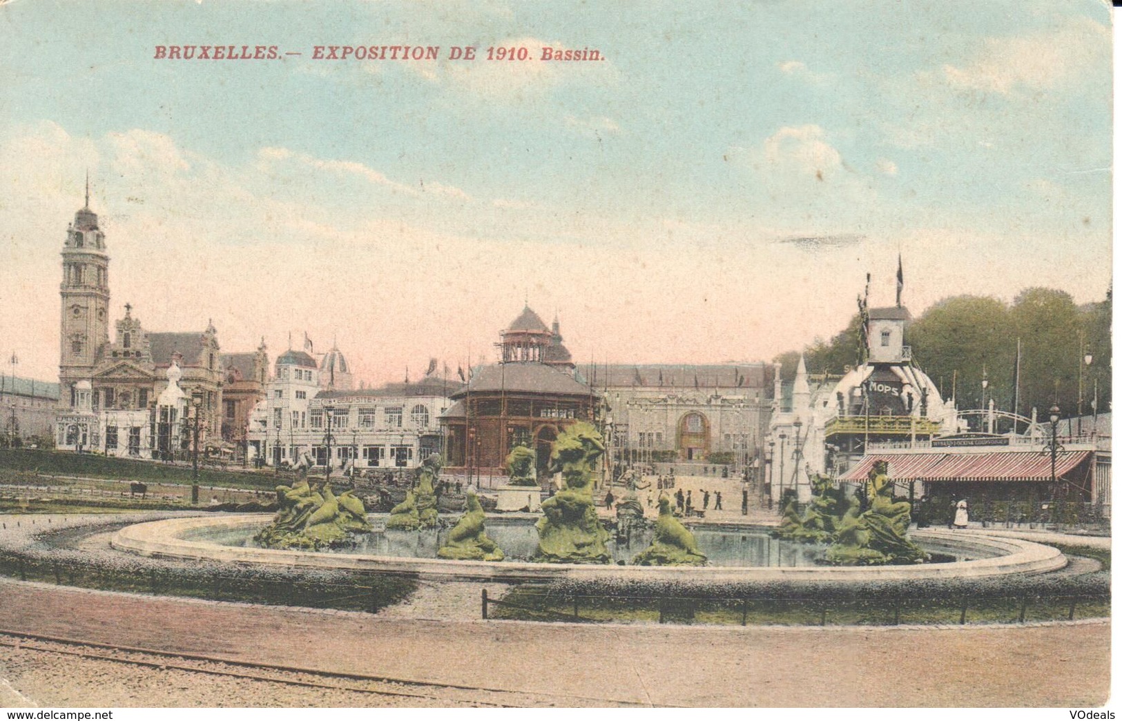 Bruxelles - CPA - Brussel - Exposition 1910 - Bassin - Wereldtentoonstellingen