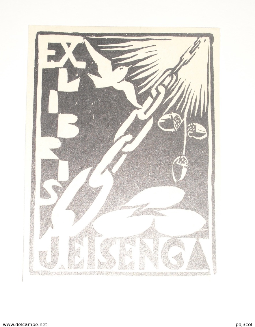 Ex-libris Moderne XXème Illustré -  Allemagne - J. EISENG - Ex-libris