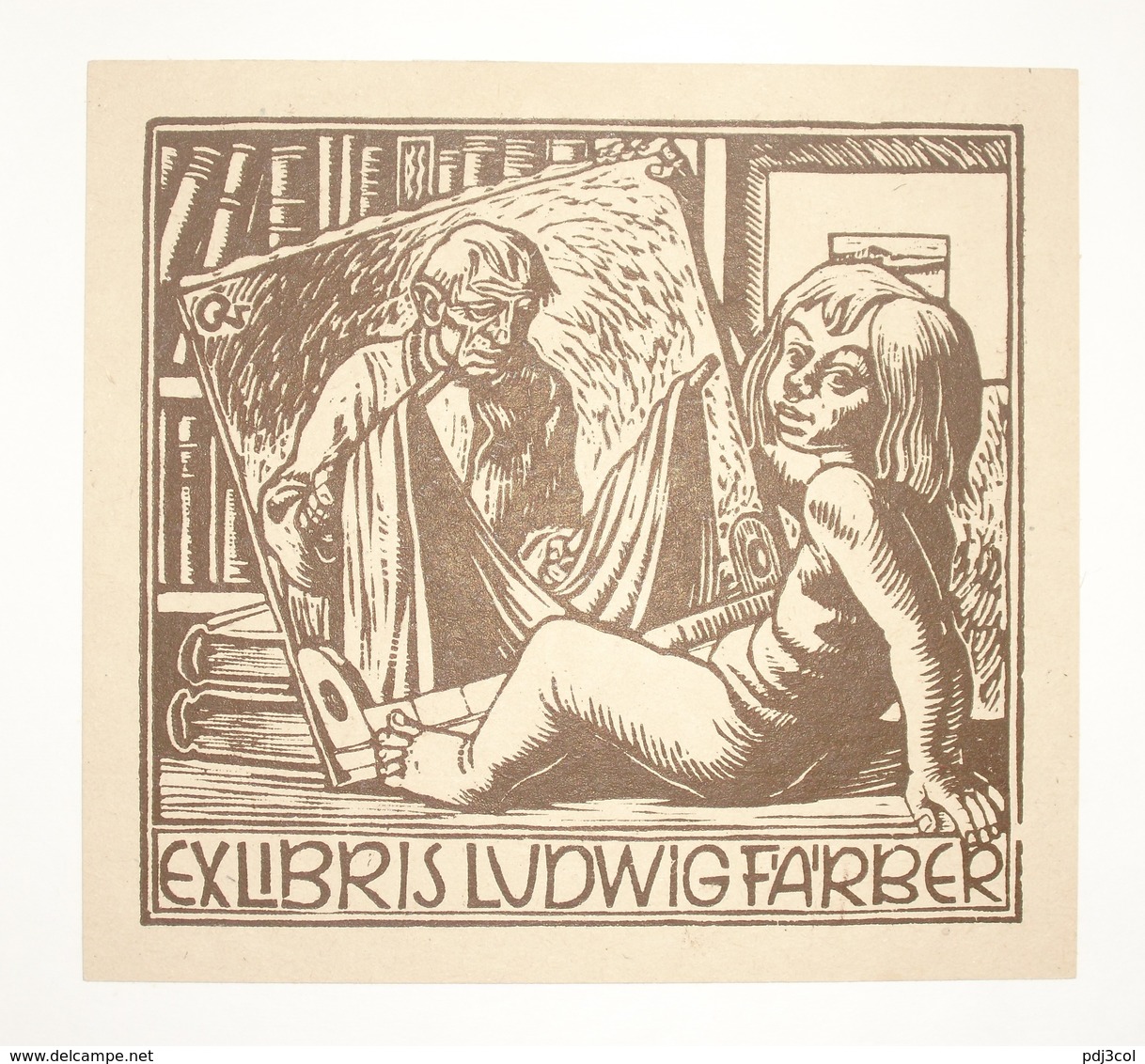 Ex-libris Moderne XXème Illustré -  Allemagne - LUDWIG FARBER - Ex-libris