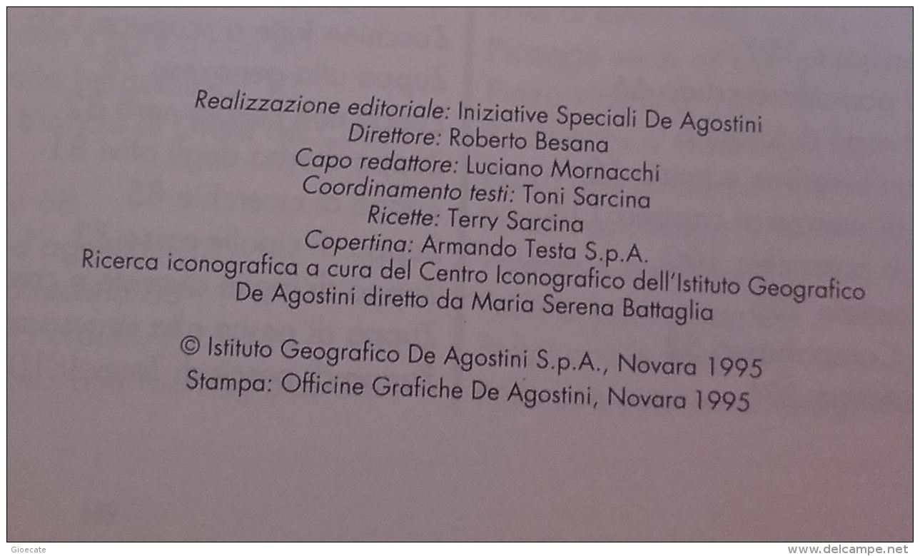 SAPORI D&rsquo;ITALIA IN TAVOLA - LA CUCINA TIPICA REGIONALE - DEAGOSTINI - 1995 - Ottime Condizioni - Huis En Keuken