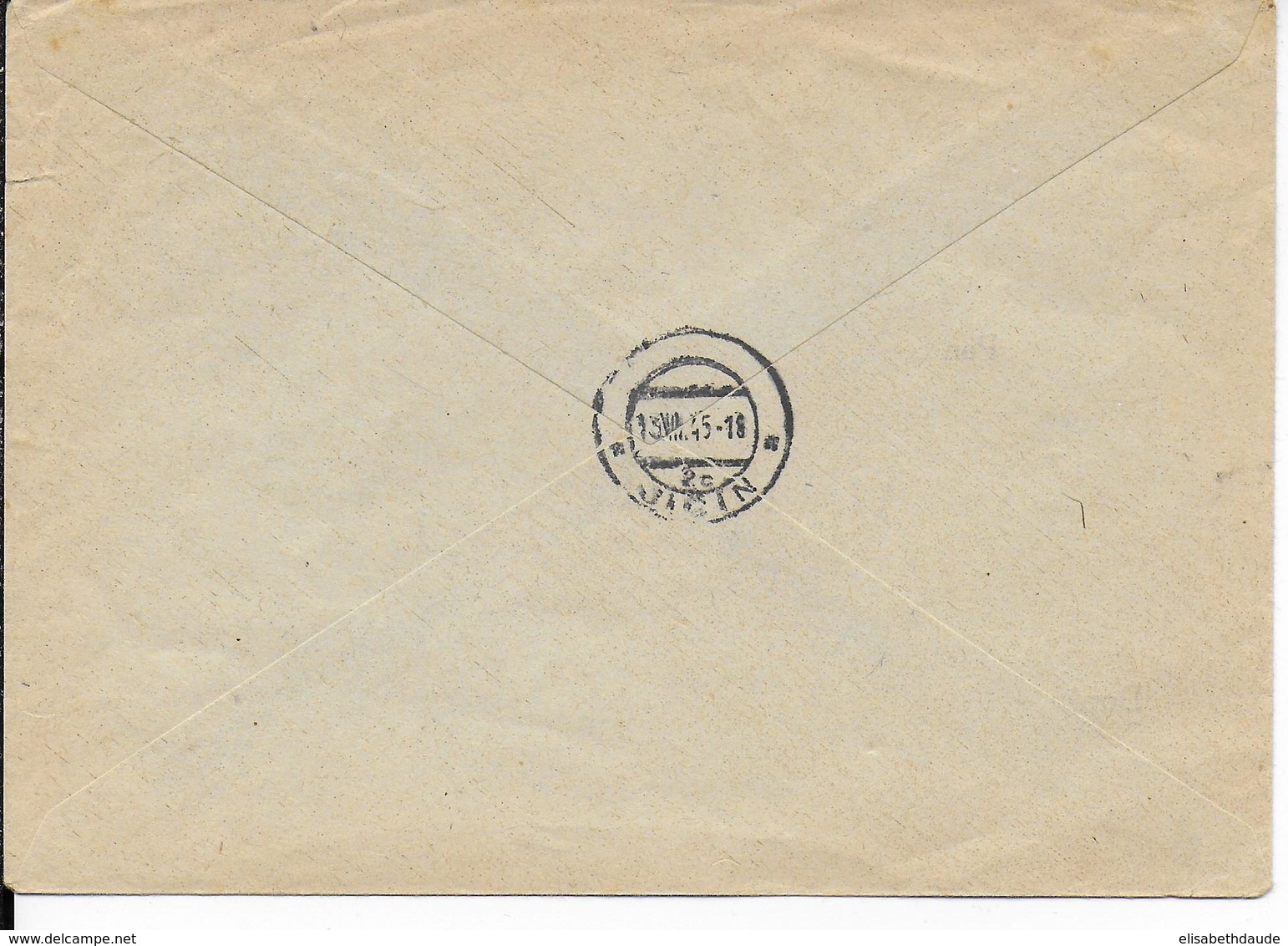 1945 - ENVELOPPE RECOMMANDEE Avec OBLITERATION PROVISOIRE De FRYDEK - TAXE "DOPLATNE" - Storia Postale