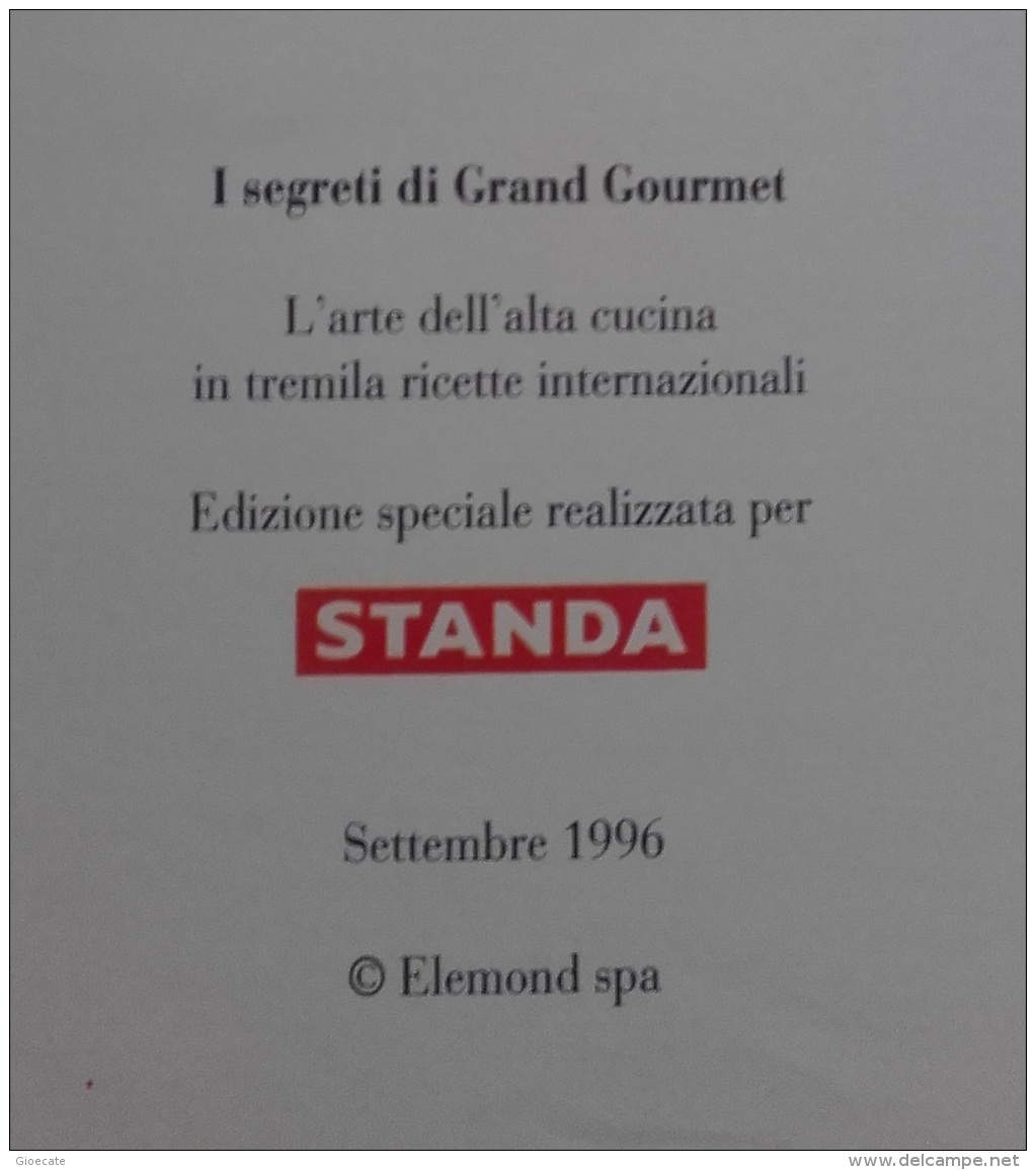 I Segreti Di Grand Gourmet - PESCI E FRUTTI DI MARE - STANDA - Elemond - 1996 - Ottime Condizioni - Casa Y Cocina