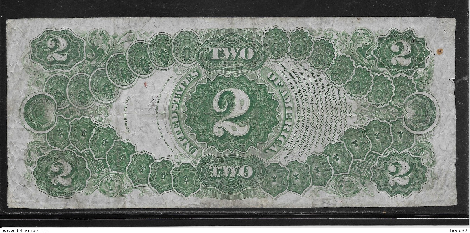 Etats Unis - 2 Dollars 1917 - Pick N°188 - TTB - Biljetten Van De Verenigde Staten (1862-1923)